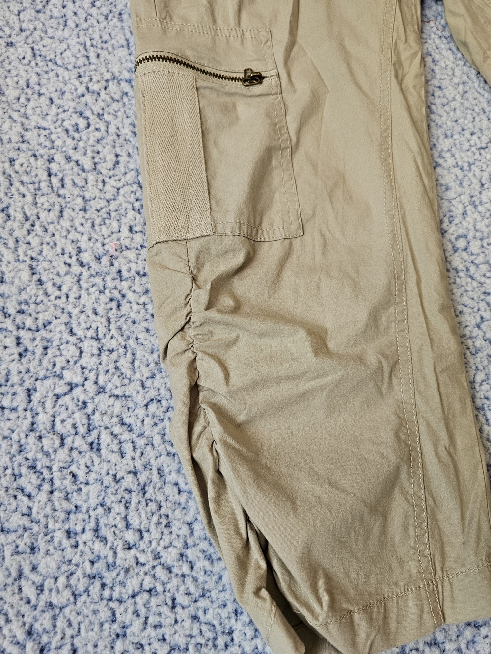 Light Tan Khaki Cargo Joggers - Picture 4 of 9